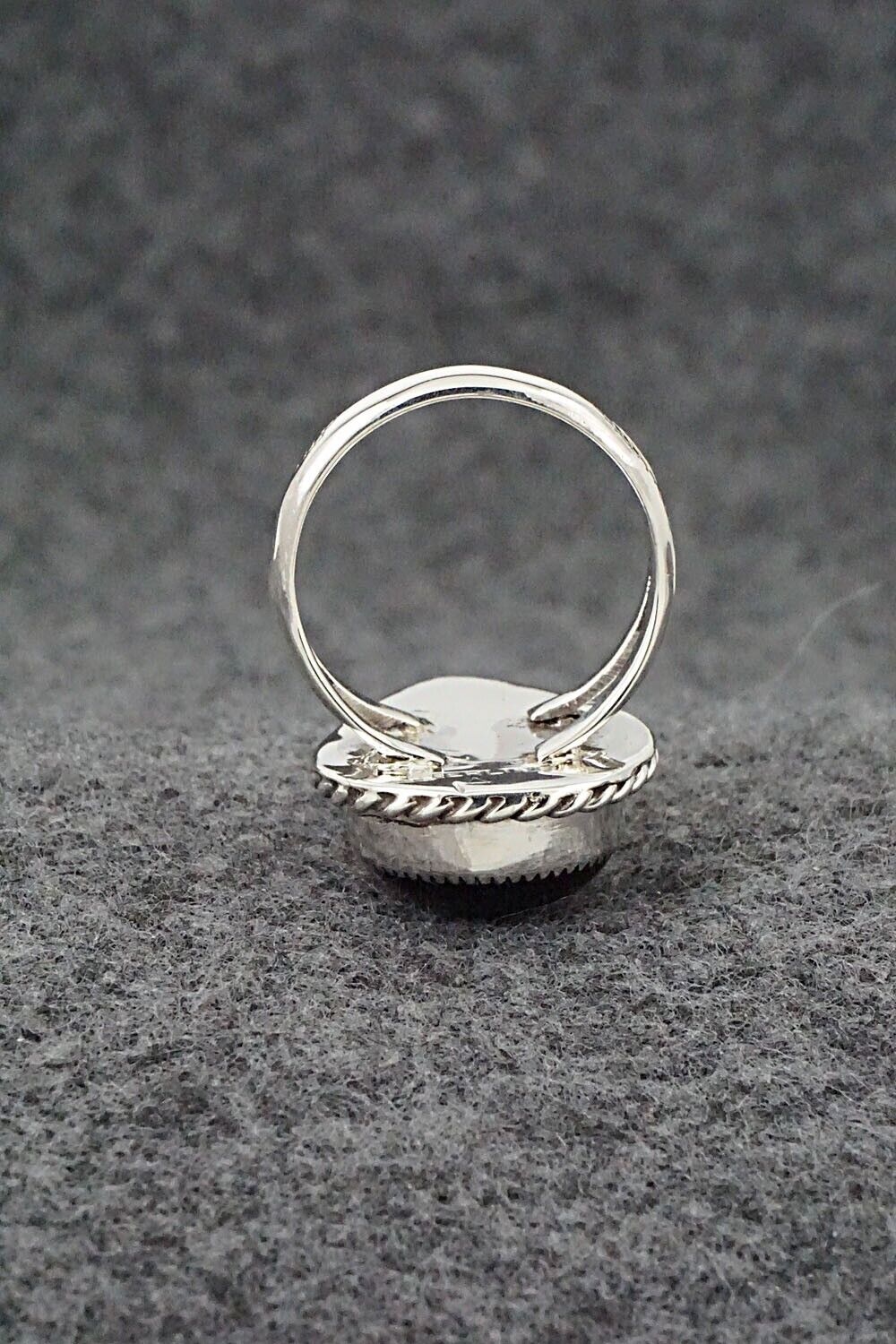 Onyx & Sterling Silver Ring - Arlene Lewis - Size 7