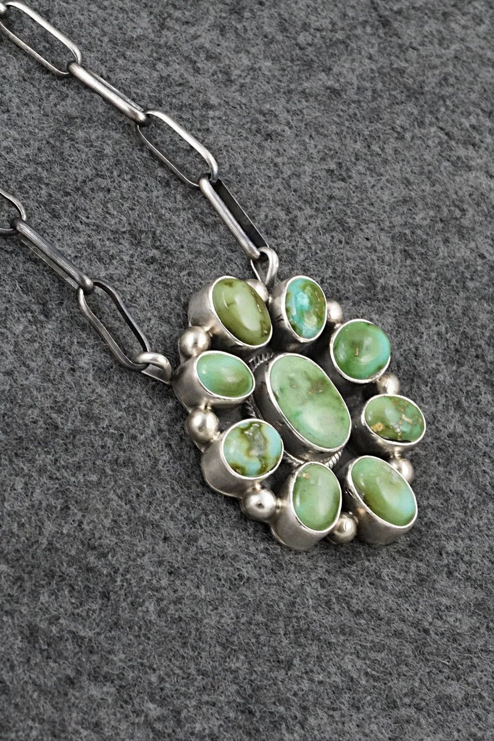 Turquoise & Sterling Silver Necklace - Kathleen Livingston
