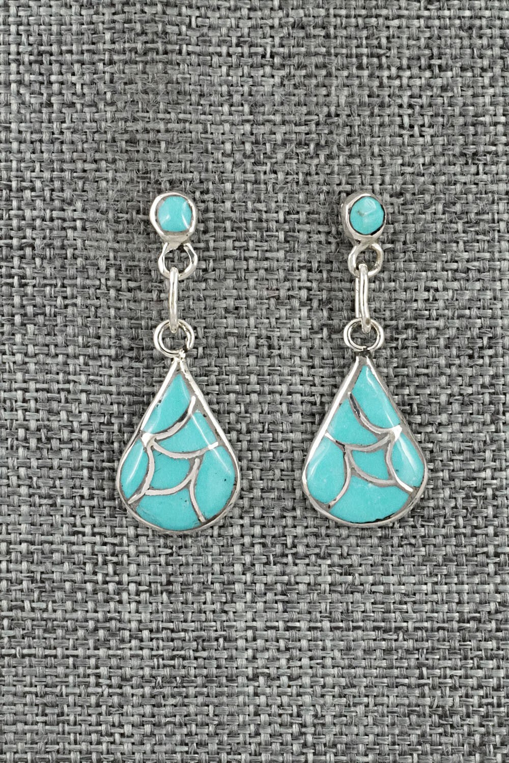 Turquoise & Sterling Silver Earrings - Orena Leekya
