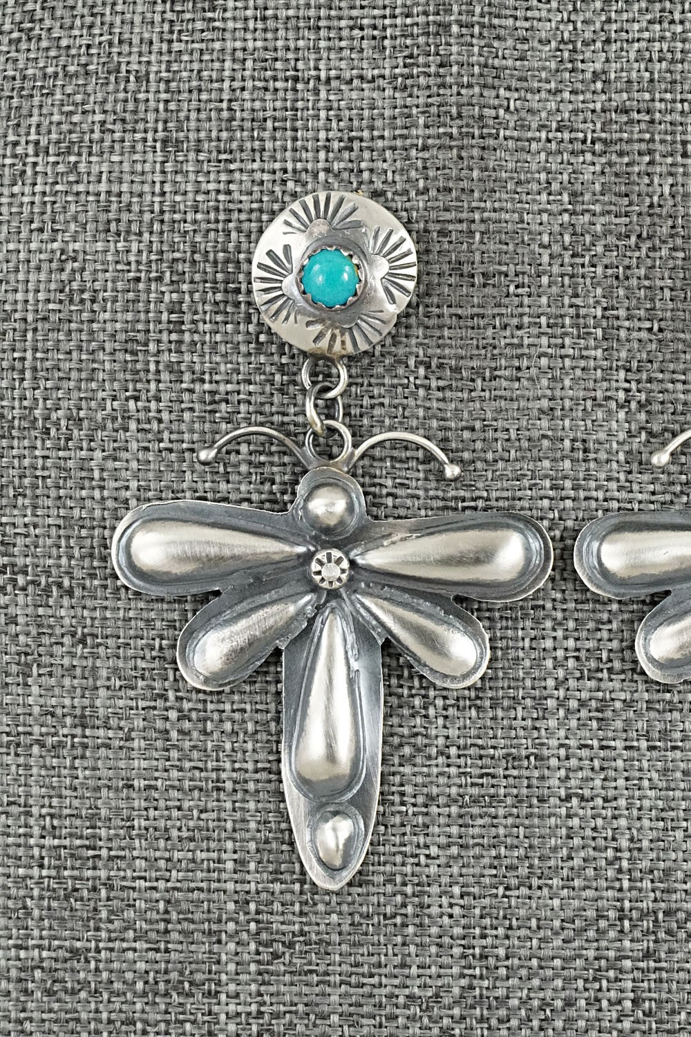 Turquoise & Sterling Silver Earrings - Loretta Chee