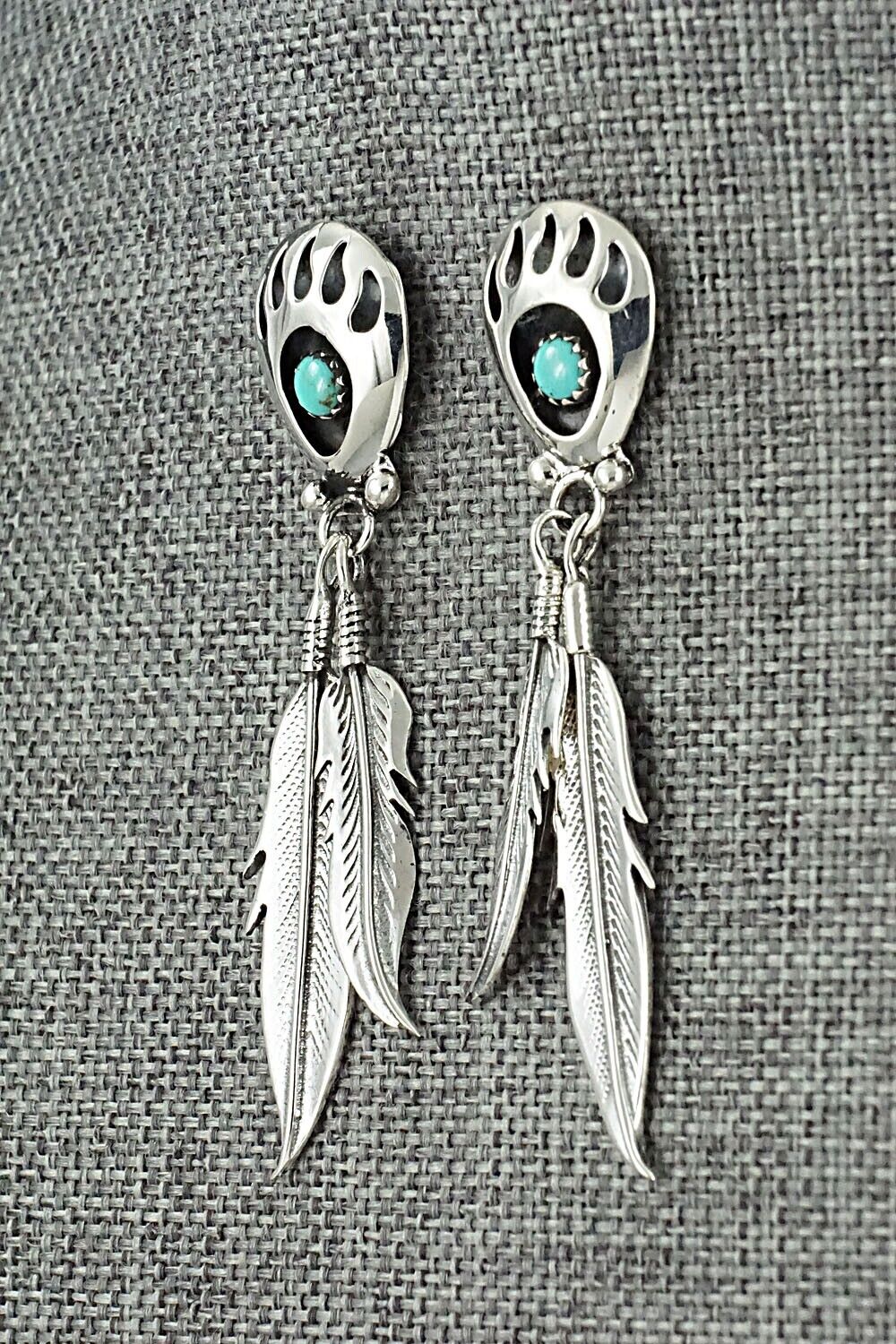 Turquoise & Sterling Silver Earrings - Emery Spencer