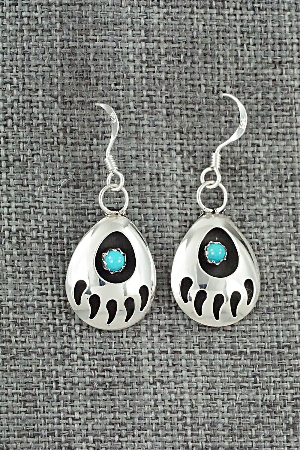 Turquoise & Sterling Silver Earrings - Leroy Parker
