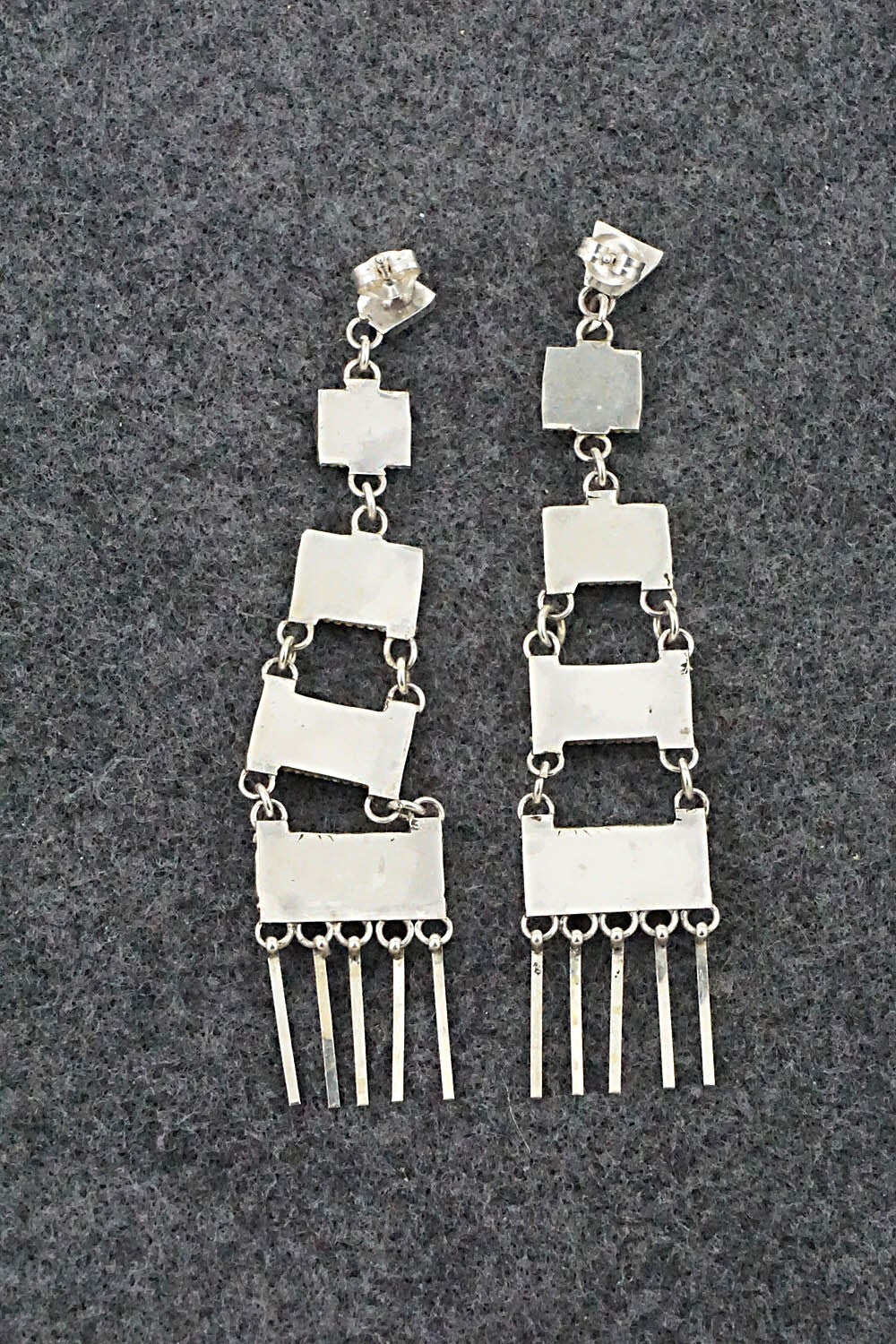 Turquoise & Sterling Silver Earrings - Ashley Laate
