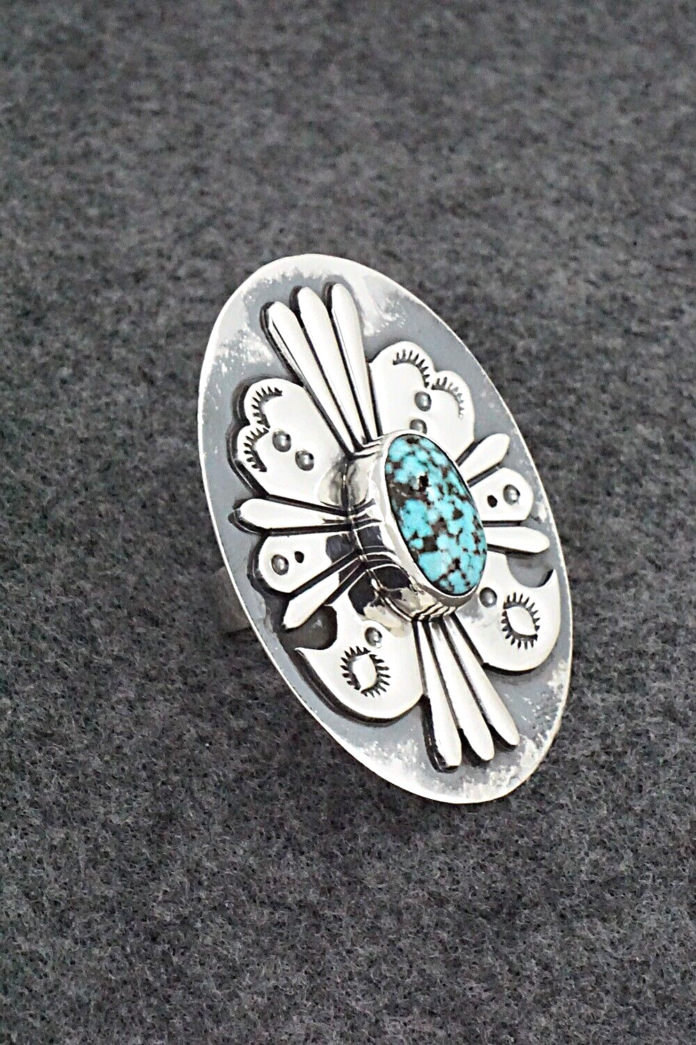 Turquoise & Sterling Silver Ring - Marita Benally - Size 7