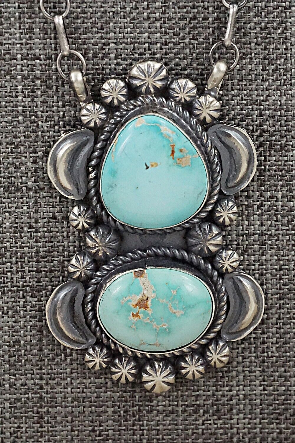 Turquoise & Sterling Silver Necklace - Jeff James