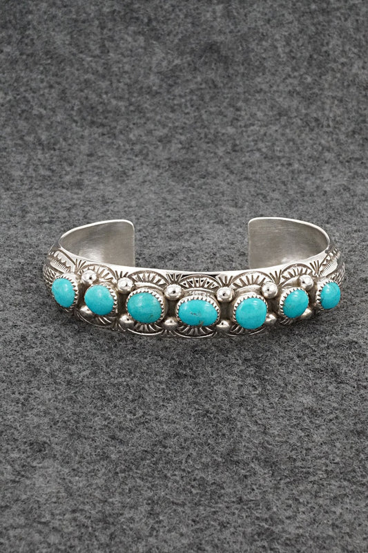 Turquoise & Sterling Silver Bracelet - Grace Silver