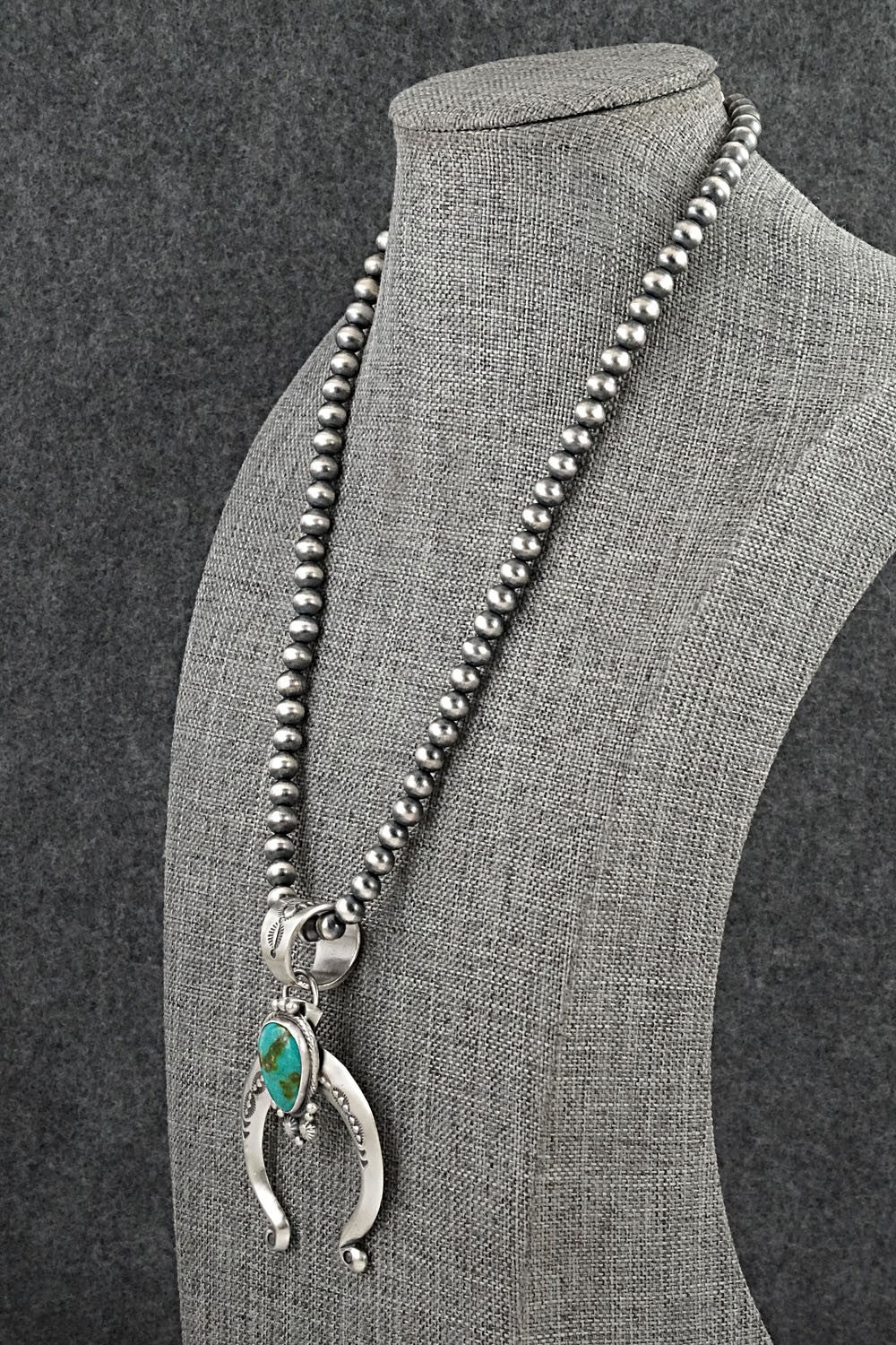Turquoise & Sterling Silver Necklace - Samuel Yellowhair