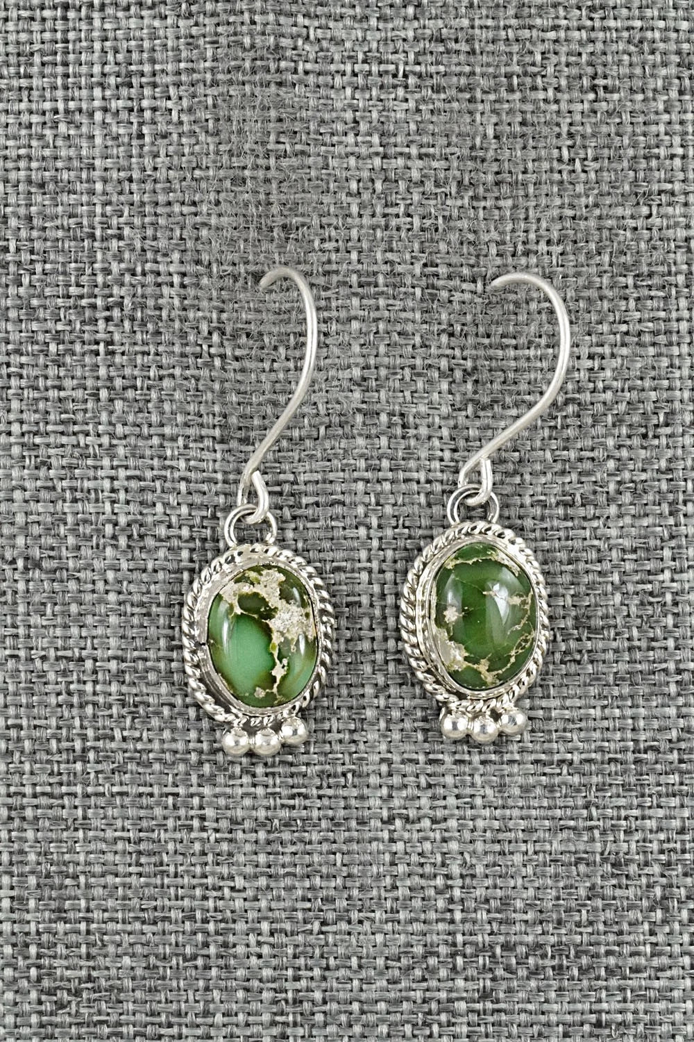 Turquoise & Sterling Silver Earrings - Eugene Gruber