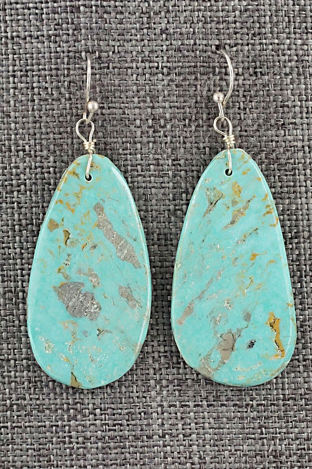 Turquoise & Sterling Silver Earrings - Joe Garcia