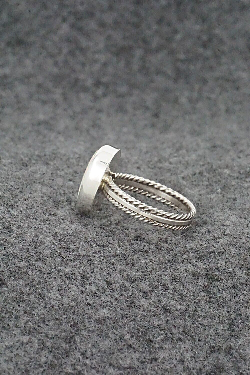 Opalite & Sterling Silver Ring - Isabelle Yazzie - Size 7.75