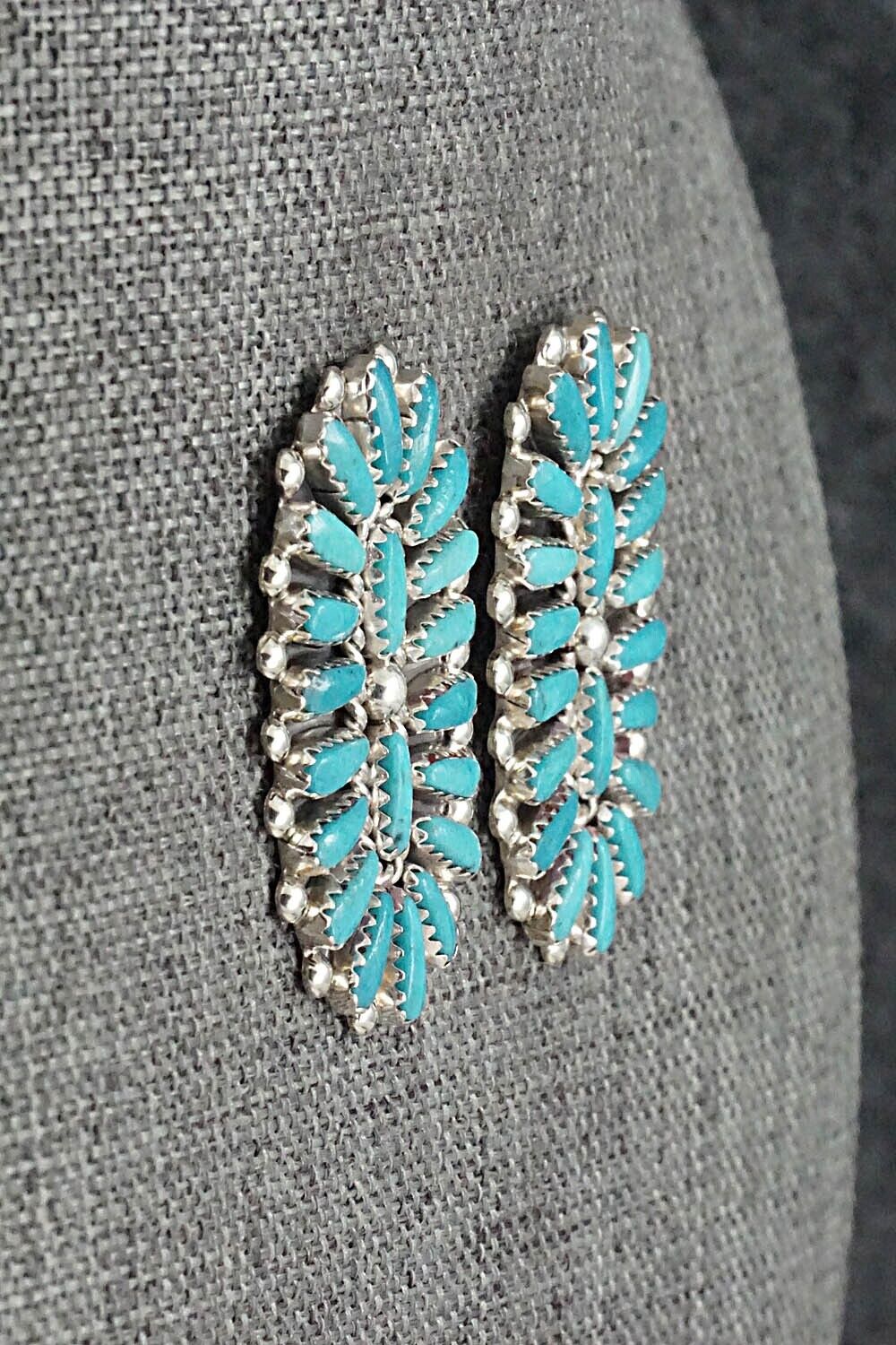 Turquoise & Sterling Silver Earrings - Philena Byjoe