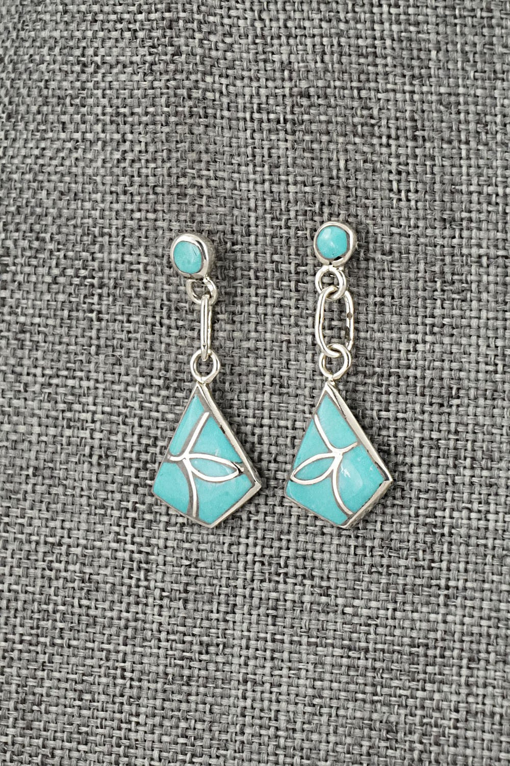 Turquoise & Sterling Silver Earrings - Orena Leekya