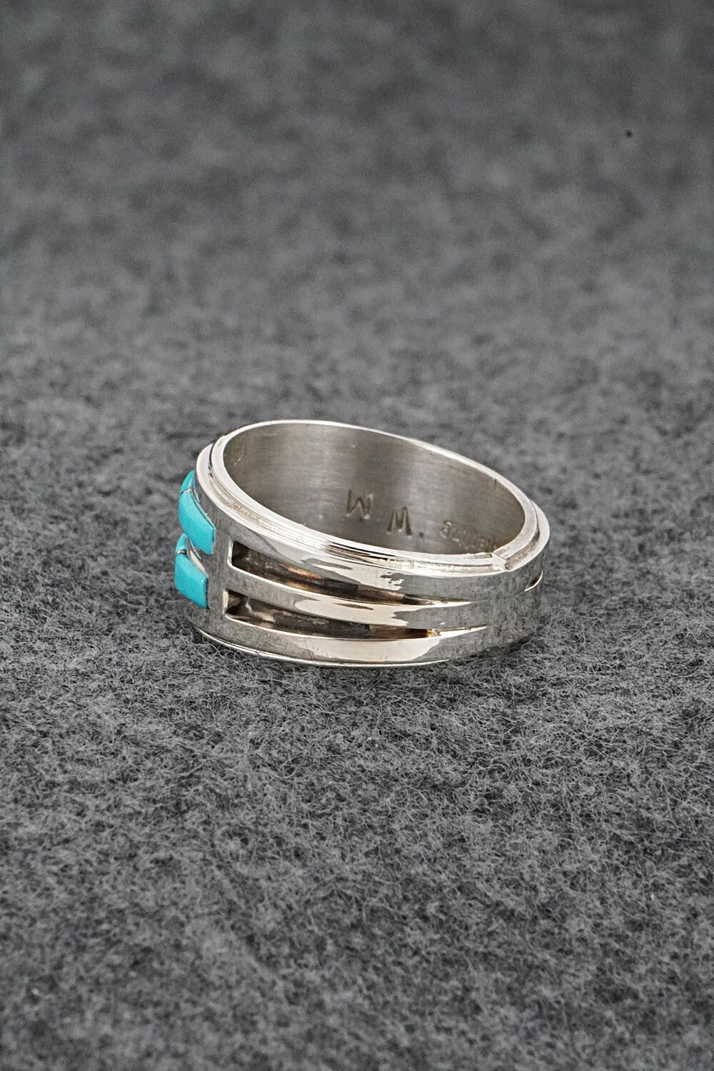 Turquoise & Sterling Silver Ring - Wilbert Muskett Jr. - Size 8