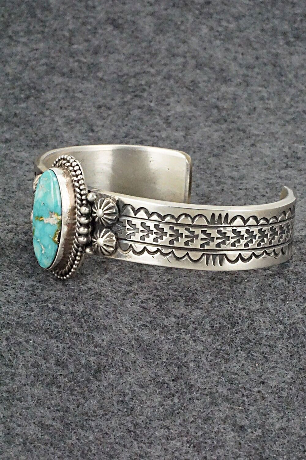 Turquoise & Sterling Silver Bracelet - Michael Calladitto