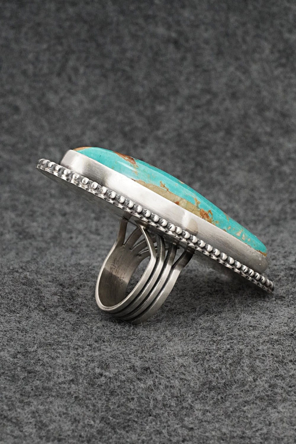 Turquoise & Sterling Silver Ring - Randy Boyd - Size 8.5