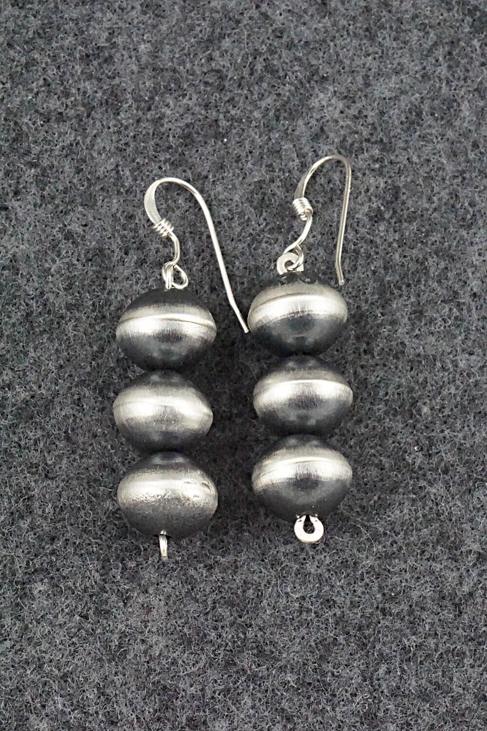 Sterling Silver Navajo Pearl Earrings - Preston Haley
