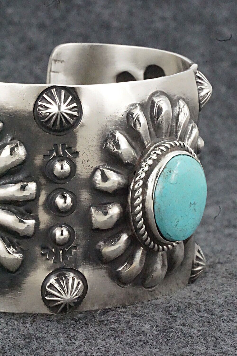 Turquoise & Sterling Silver Bracelet - Elvira Bill