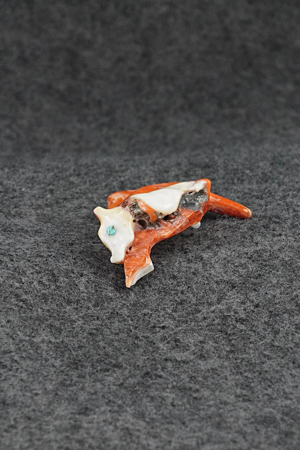 Dolphin Zuni Fetish Carving - Erick Lonjose