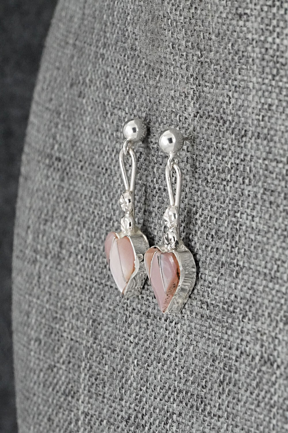 Mother of Pearl Inlay & Sterling Silver Earrings - Ola Eriacho
