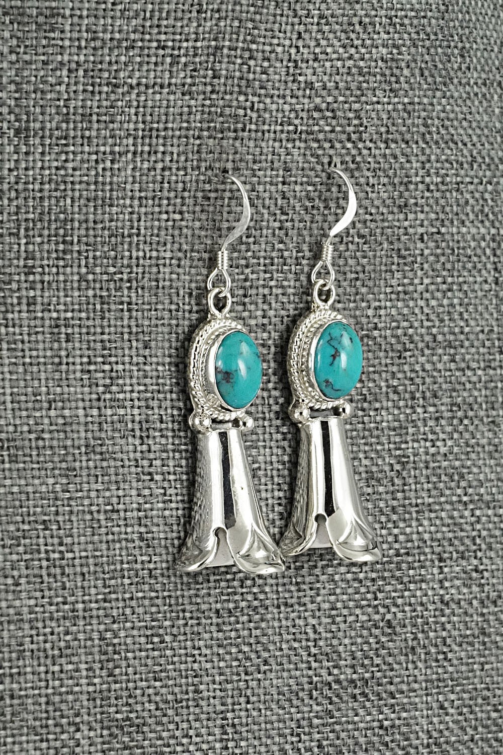 Turquoise & Sterling Silver Earrings - Sharon McCarthy