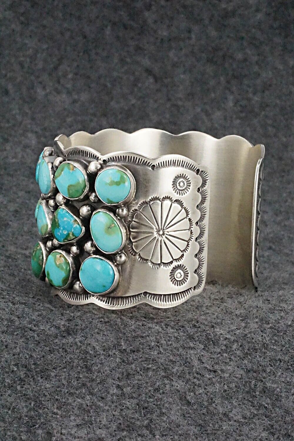 Turquoise & Sterling Silver Bracelet - Tom Lewis