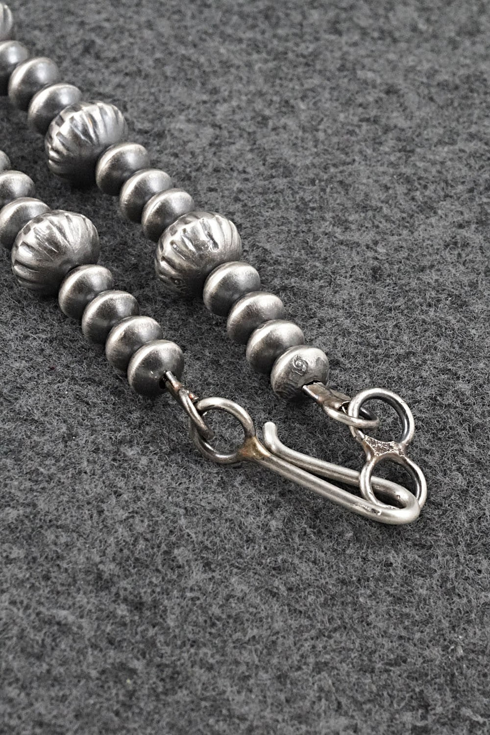 Sterling Silver Navajo Pearl Necklace 22" - Tonisha Haley