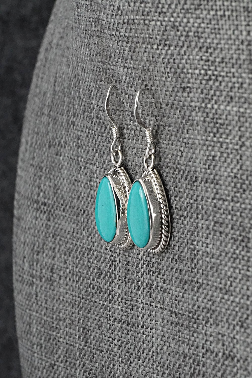 Turquoise & Sterling Silver Earrings - Sharon McCarthy