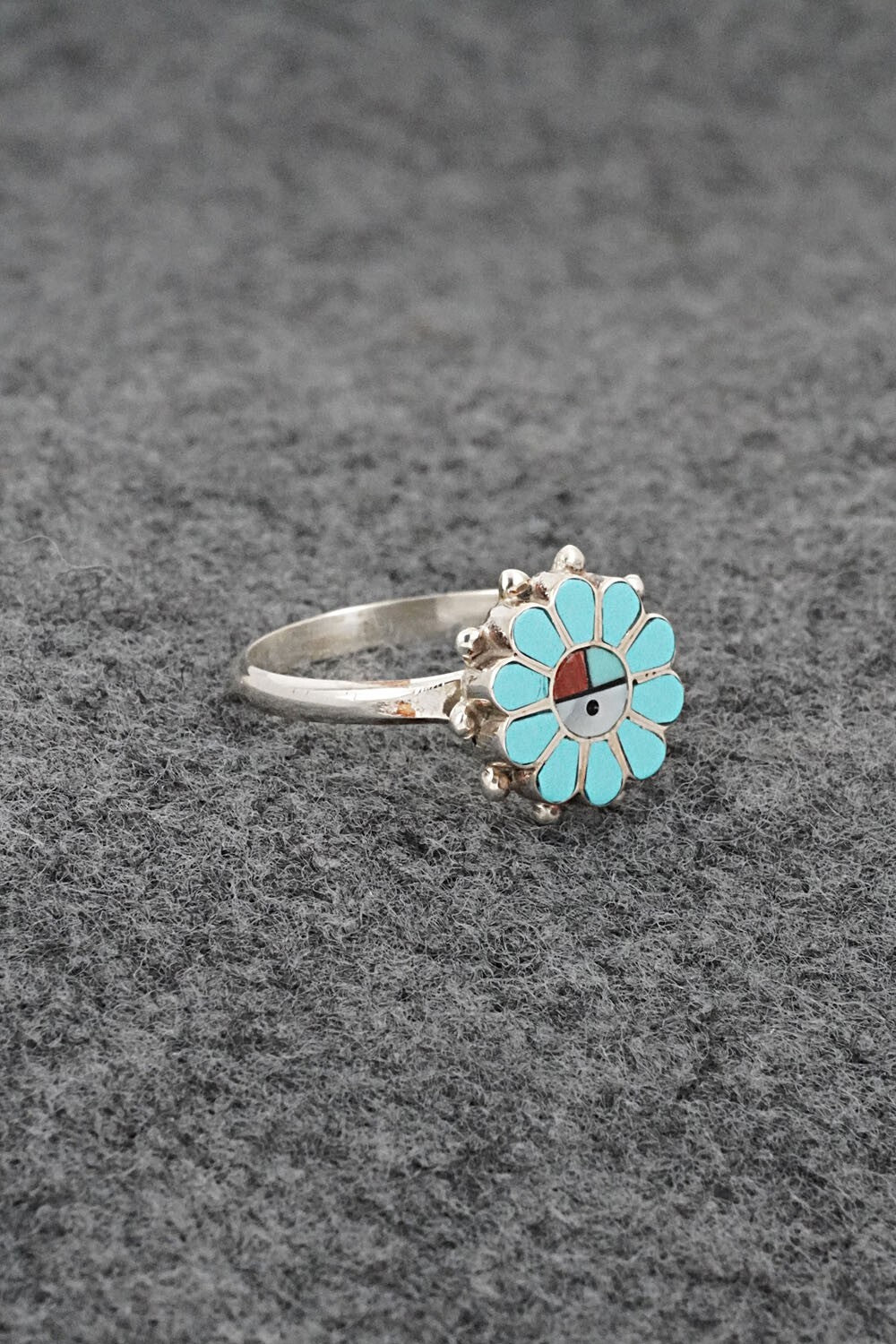 Multi-Stone & Sterling Silver Ring - Maxine Soseeah - Size 7.75