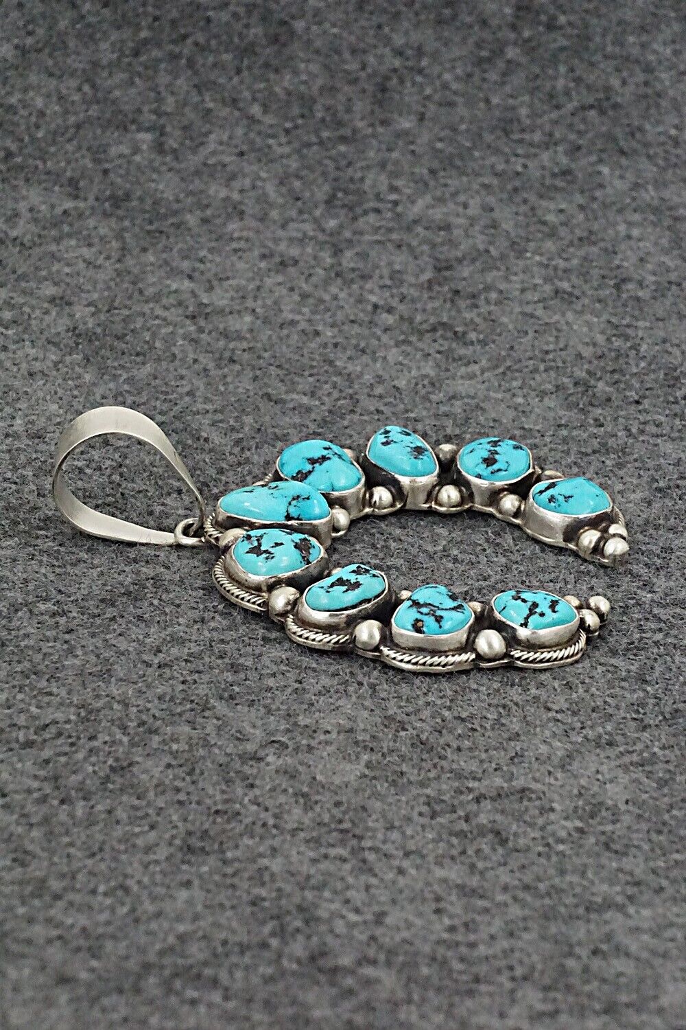 Turquoise & Sterling Silver Pendant - Kathleen Livingston