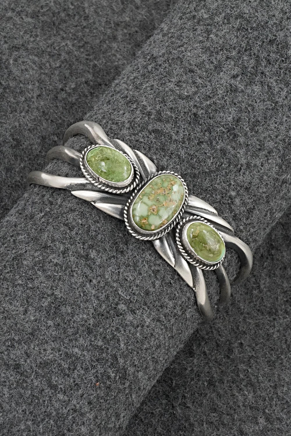 Turquoise & Sterling Silver Bracelet - Eugene Gruber