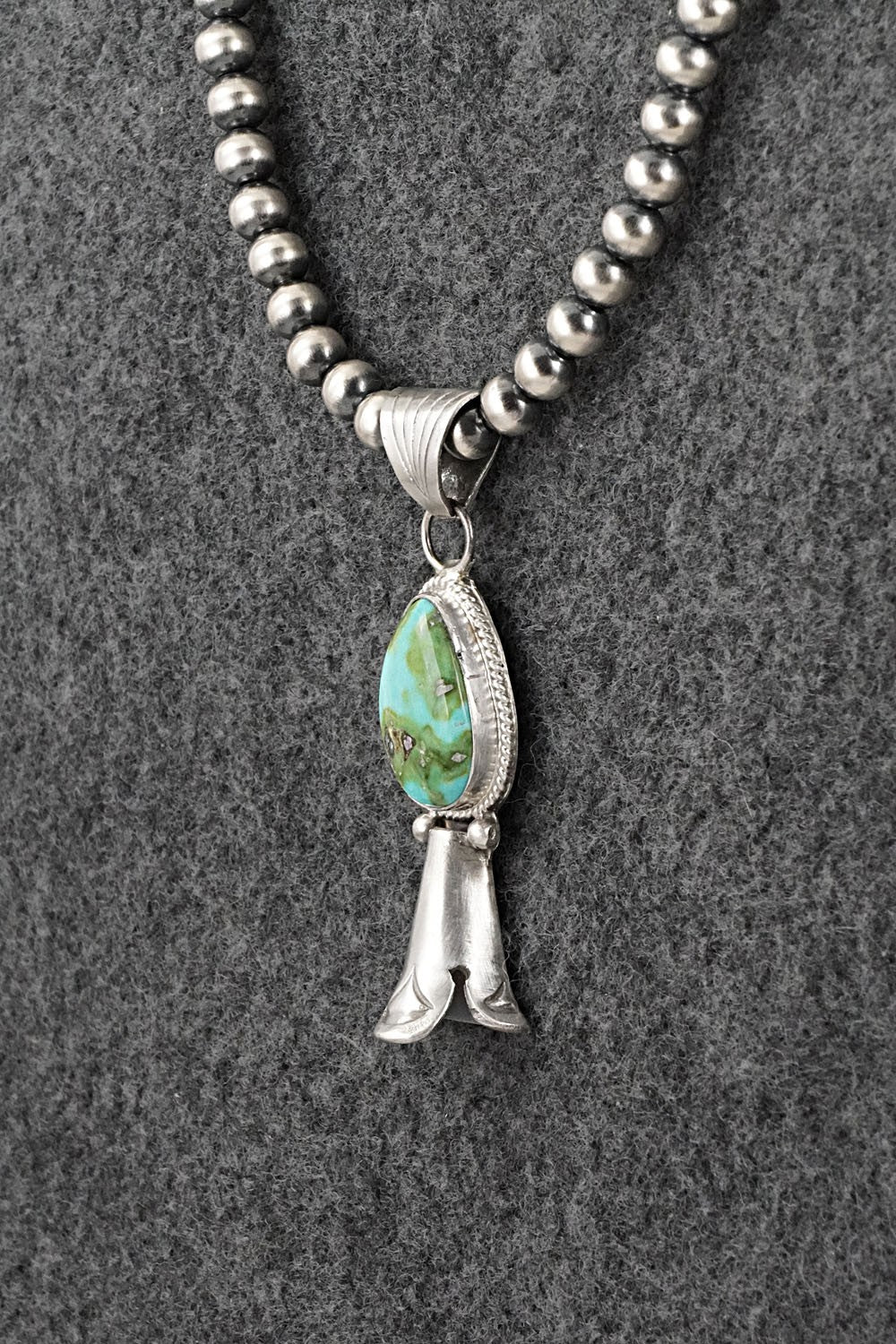 Turquoise & Sterling Silver Necklace - Samuel Yellowhair
