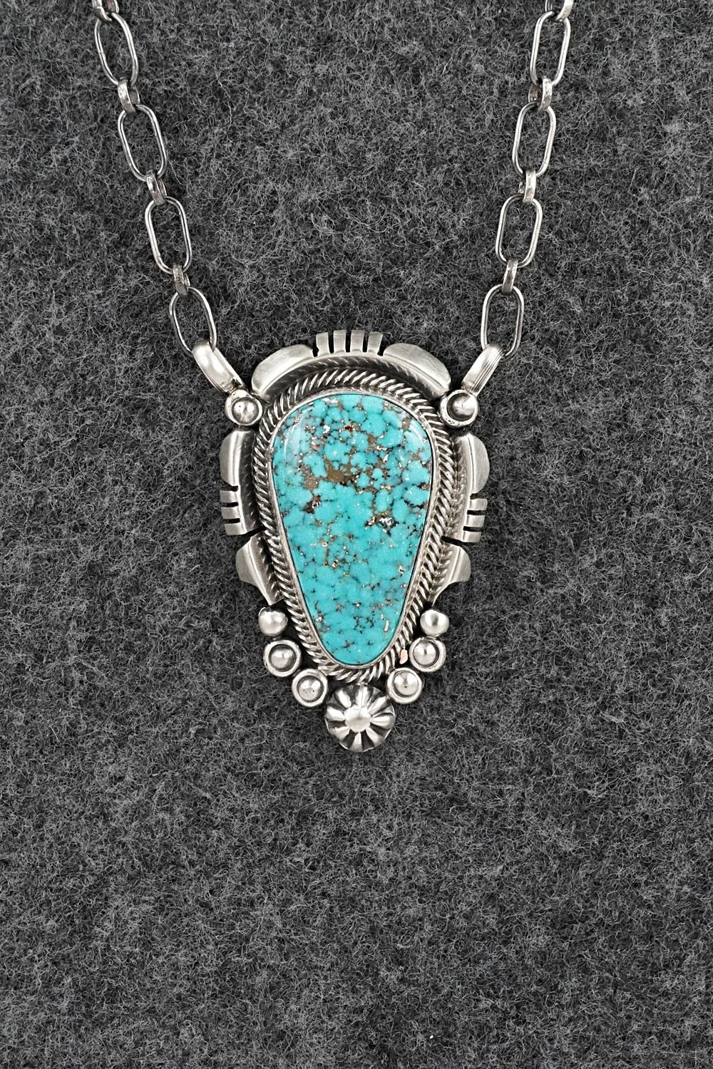 Turquoise & Sterling Silver Necklace - Daniel Benally