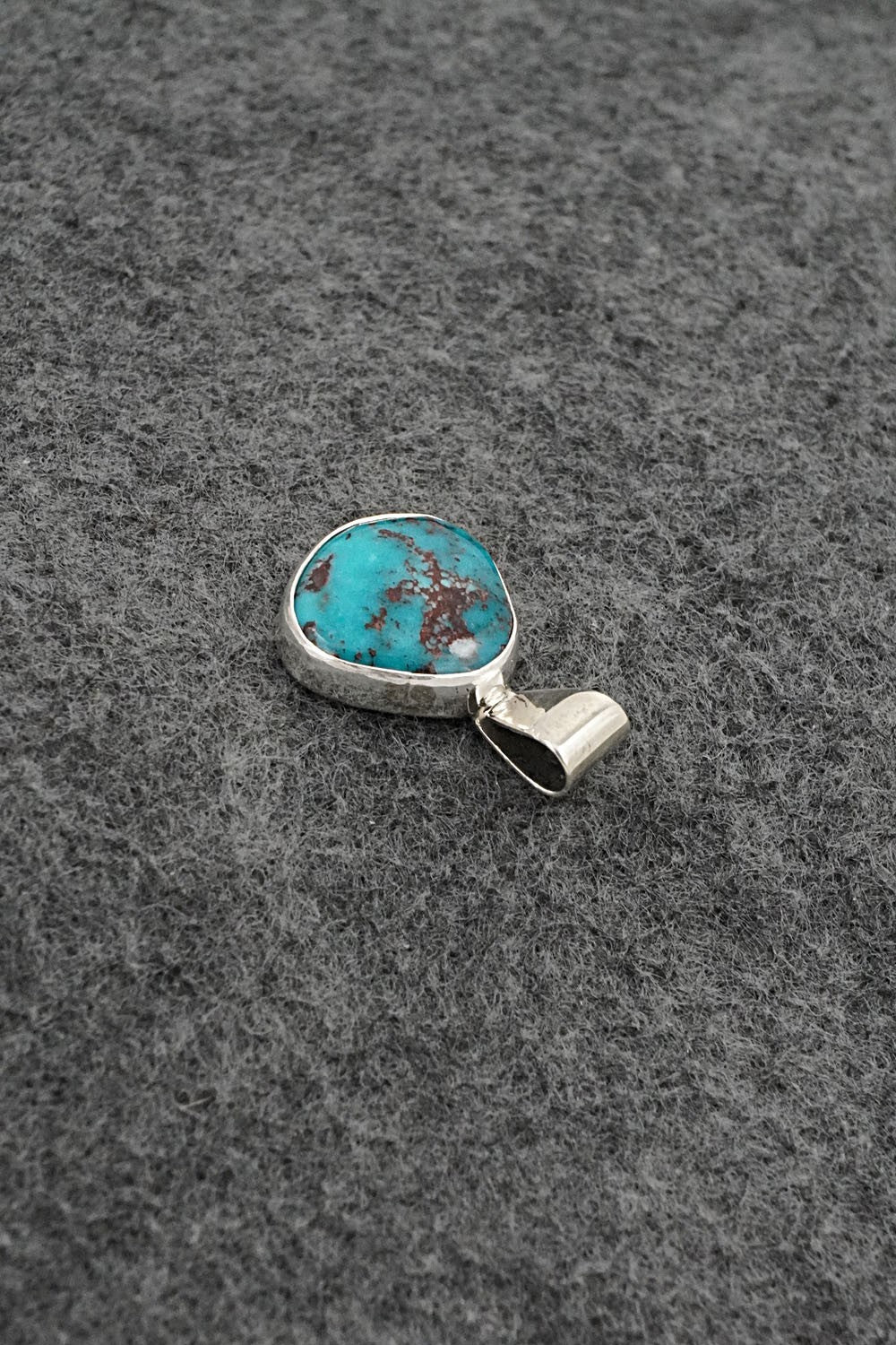 Turquoise & Sterling Silver Pendant - Rena Begay