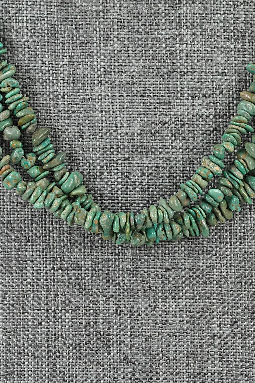 Turquoise & Sterling Silver Necklace 18" - Doreen Jake
