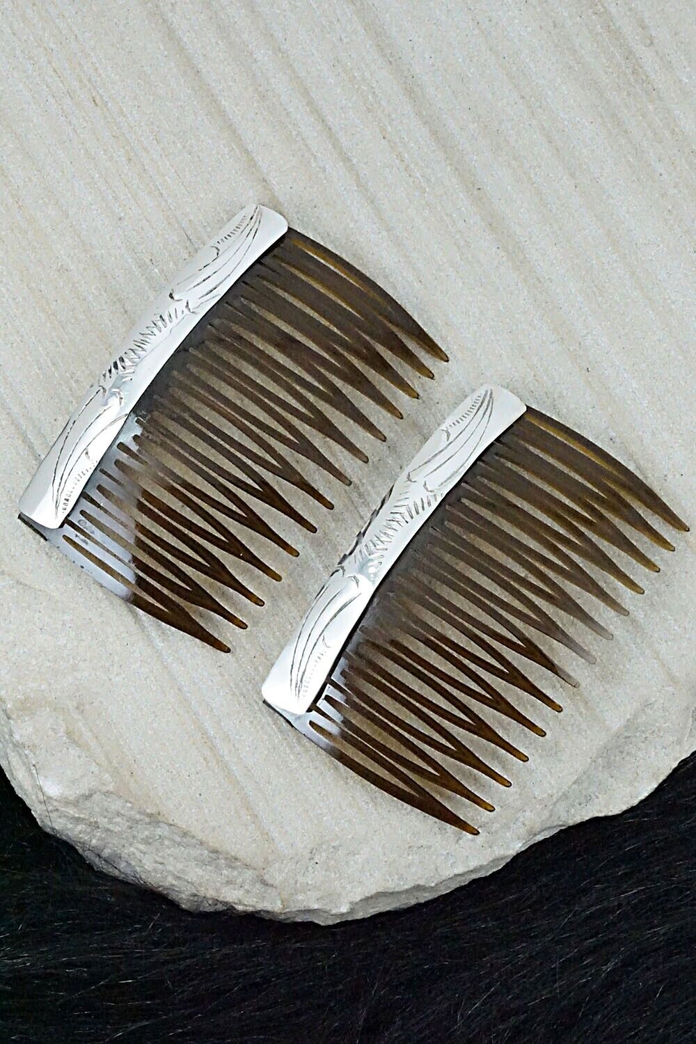 Sterling Silver Hair Combs - Randall Dalgai