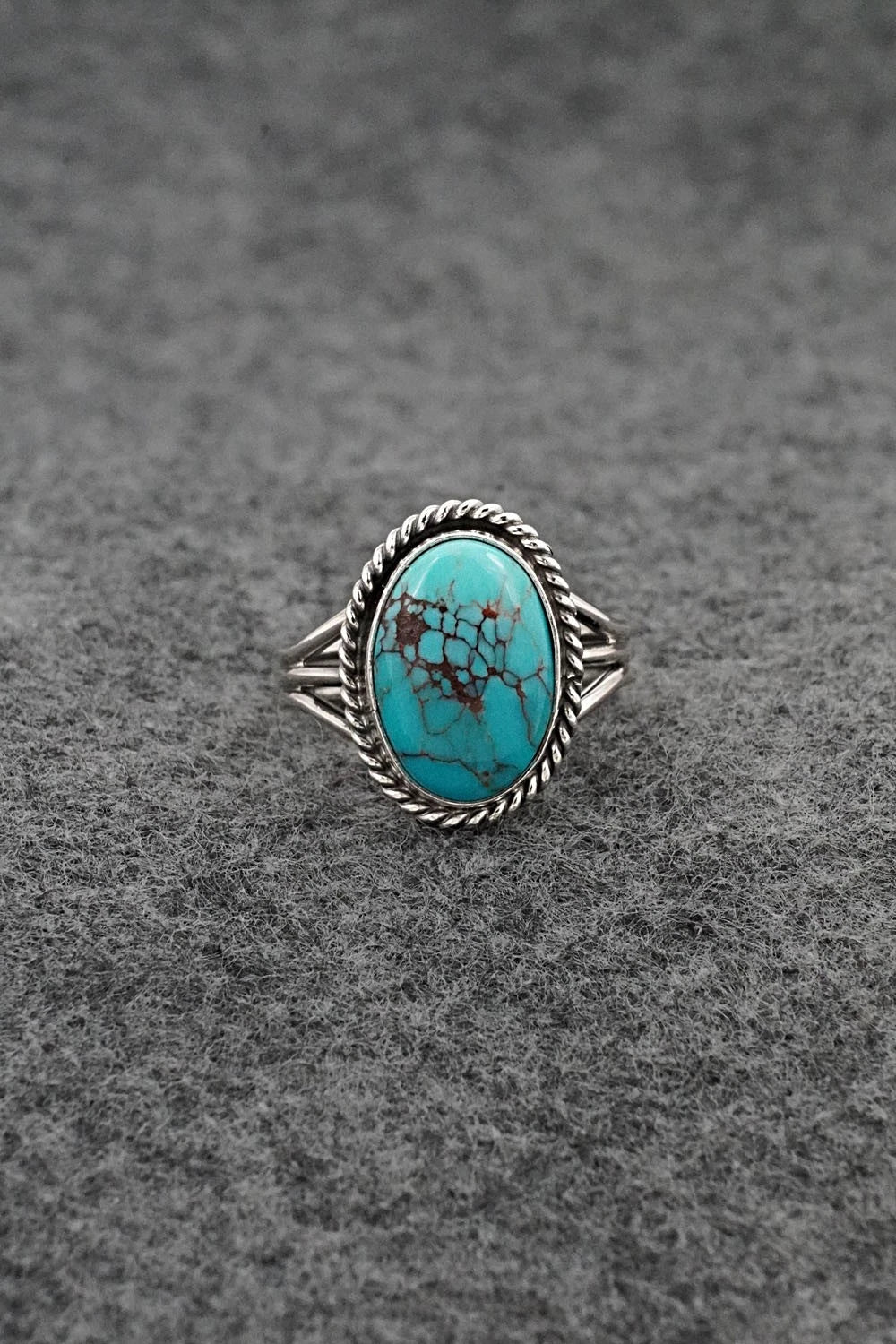 Turquoise & Sterling Silver Ring - Rena Begay - Size 7