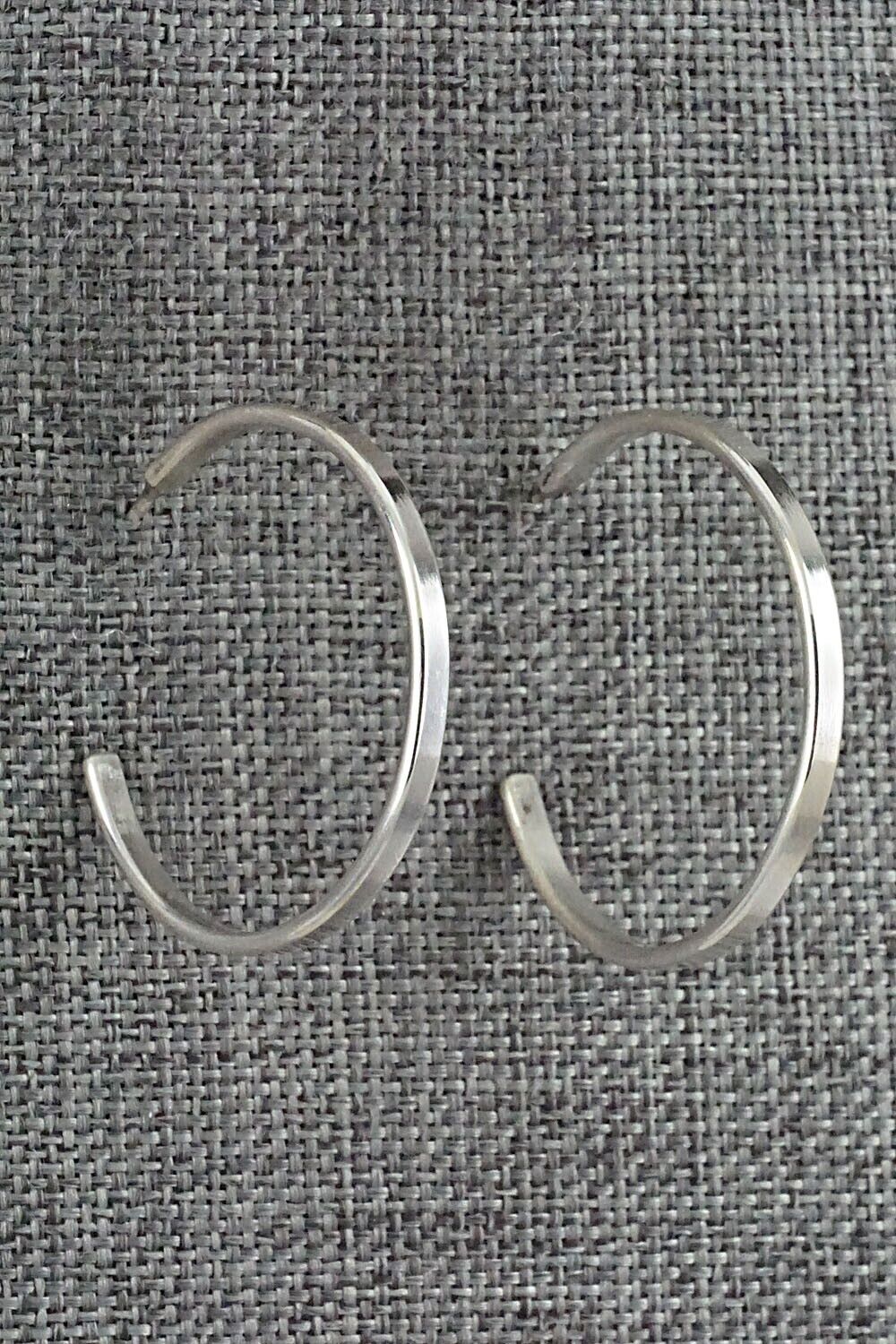 Sterling Silver Hoop Earrings - Elaine Tahe