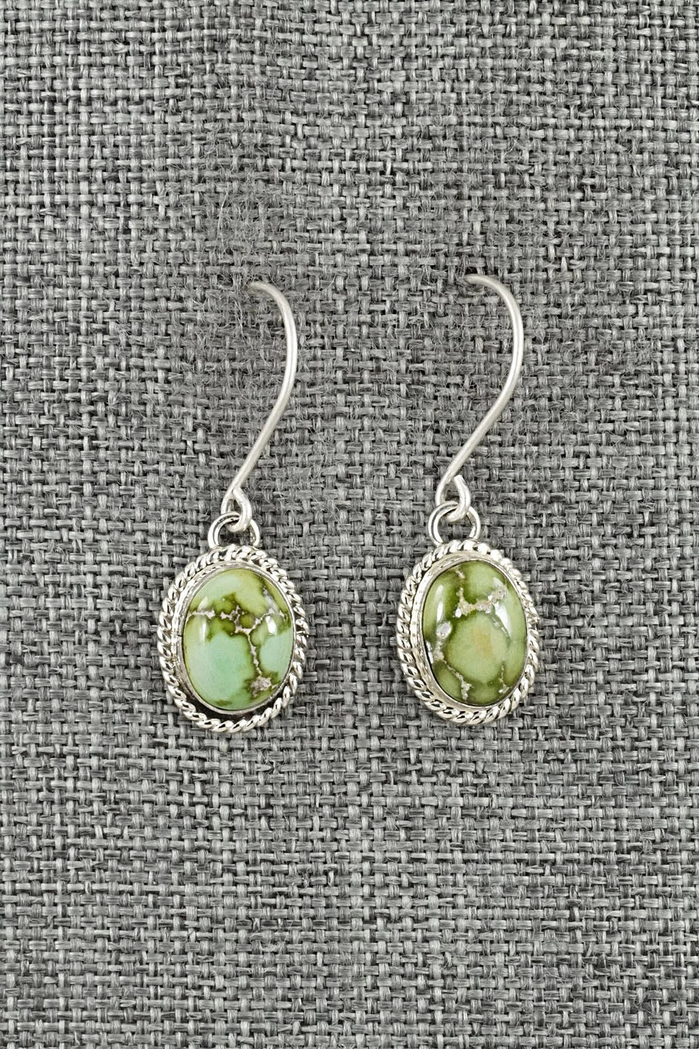 Turquoise & Sterling Silver Earrings - Eugene Gruber