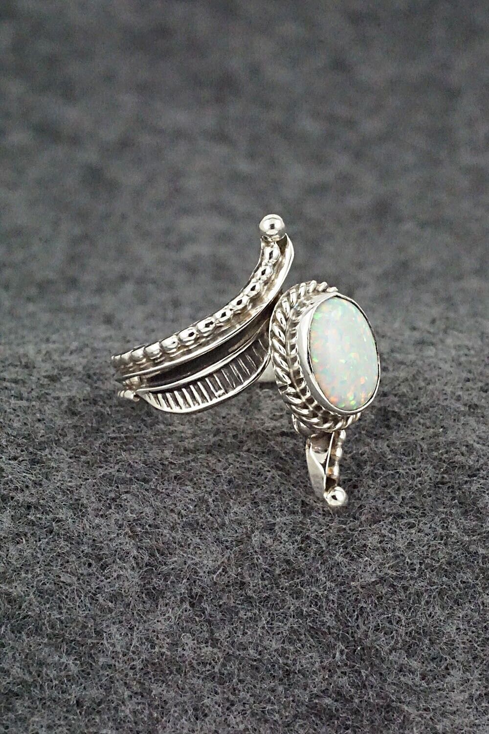 Opalite & Sterling Silver Ring - Thomas Yazzie - Size 6