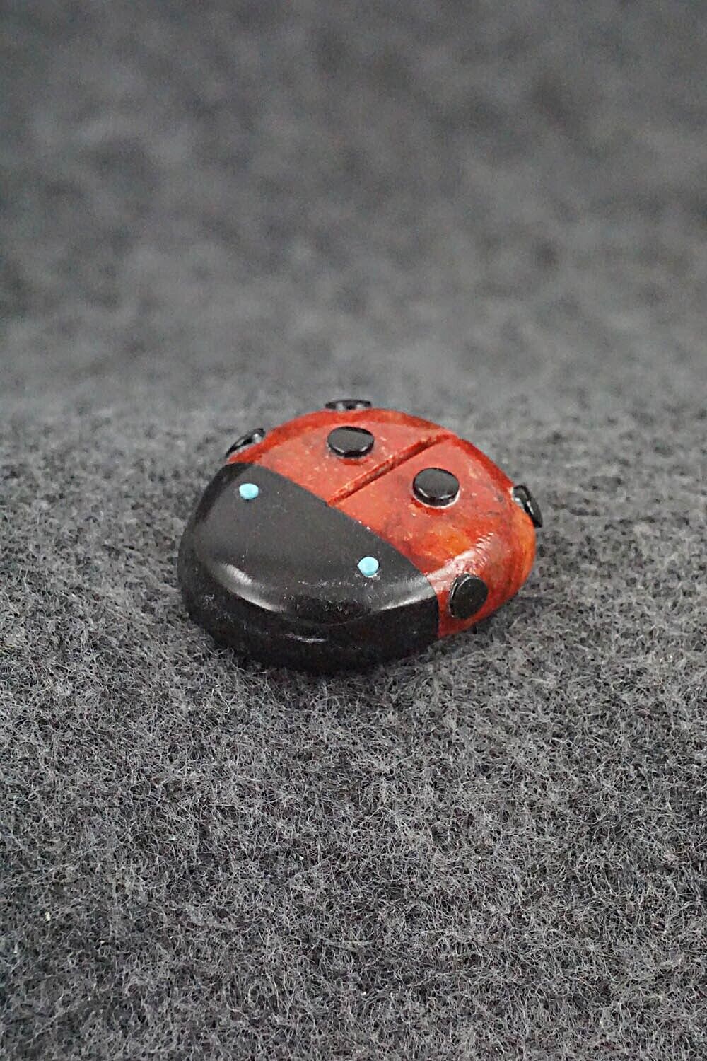 Ladybug Zuni Fetish Carving - Reynold Lunasee