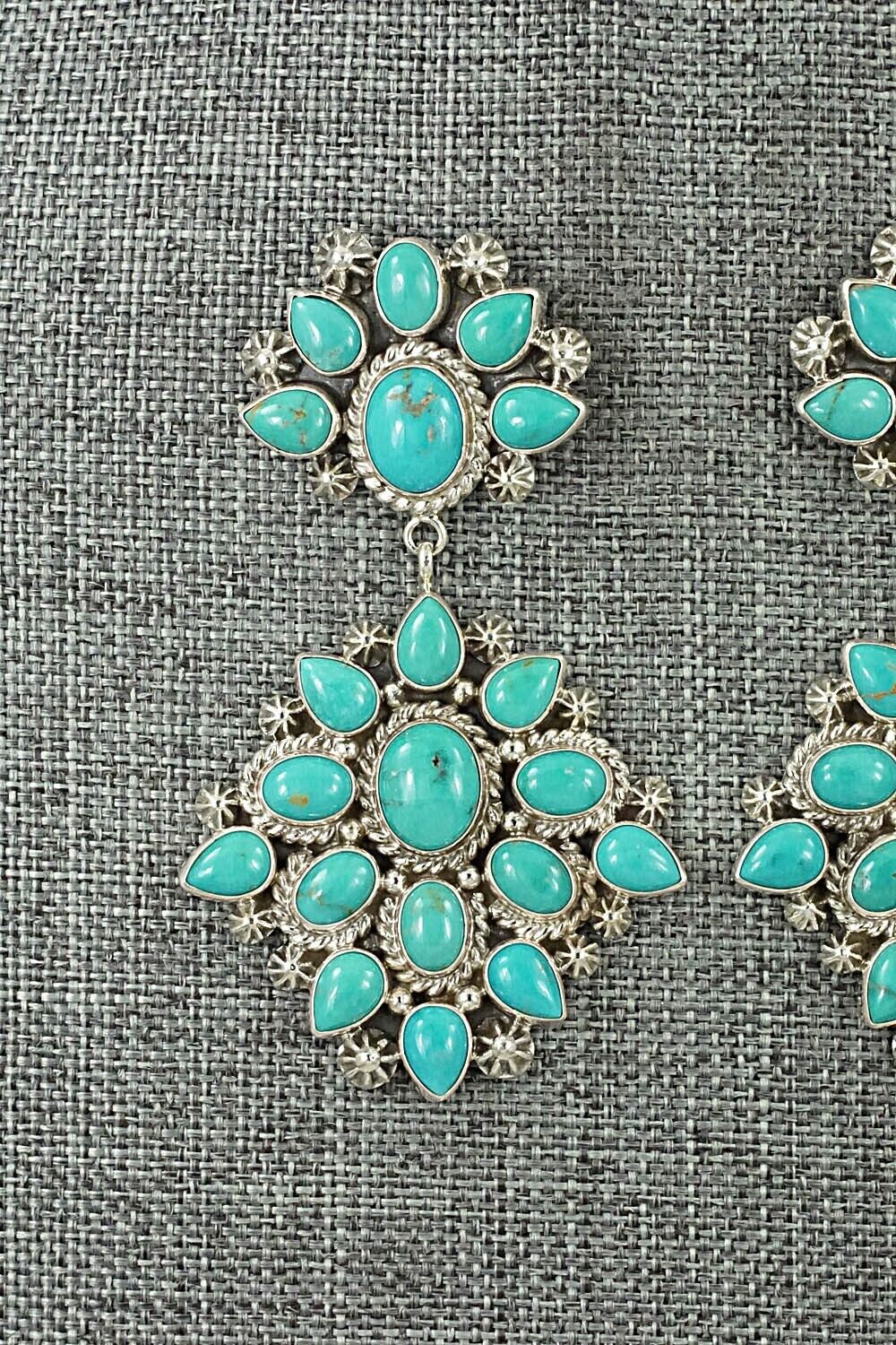 Turquoise and Sterling Silver Earrings - Lucinda Linkin