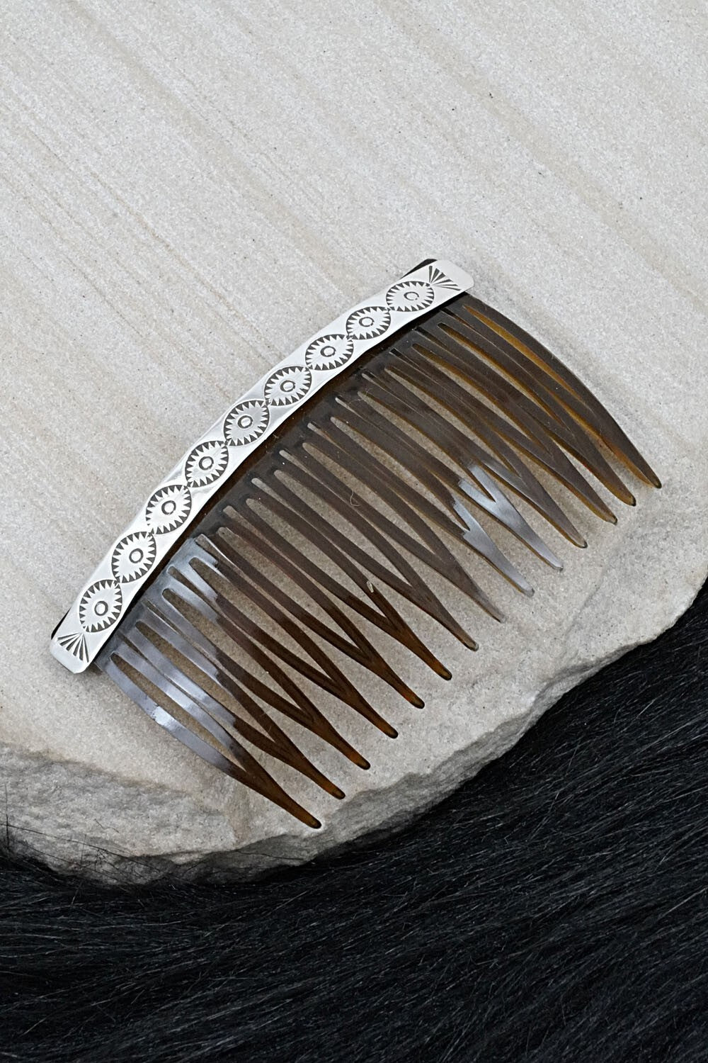 Sterling Silver Hair Combs - Bertha Begay