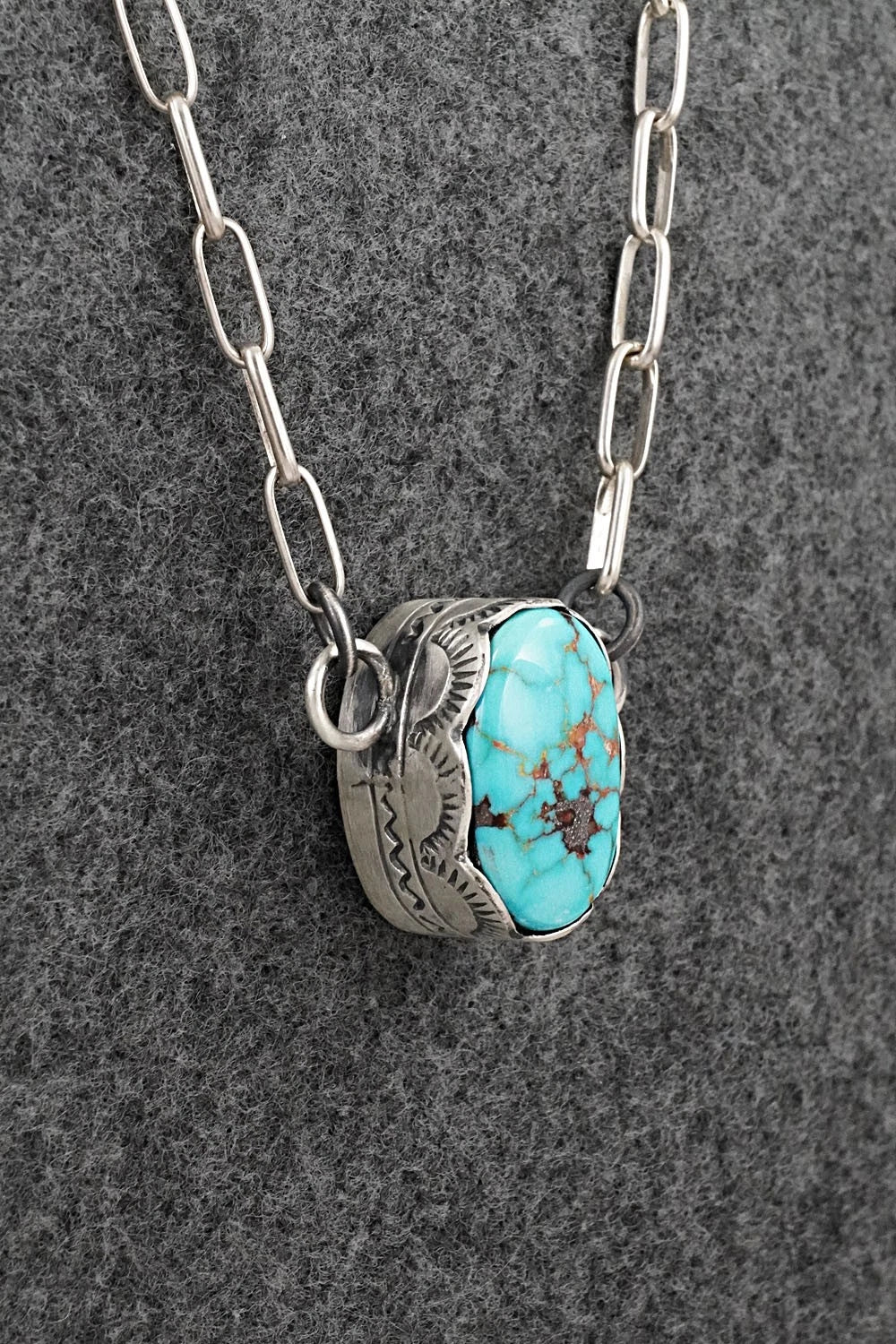 Turquoise & Sterling Silver Necklace - Randy Boyd