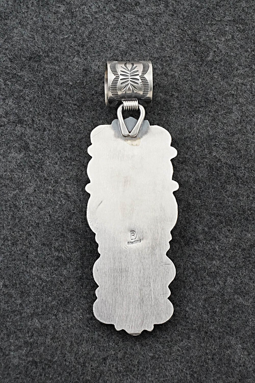 Turquoise & Sterling Silver Pendant - Raymond Delgarito