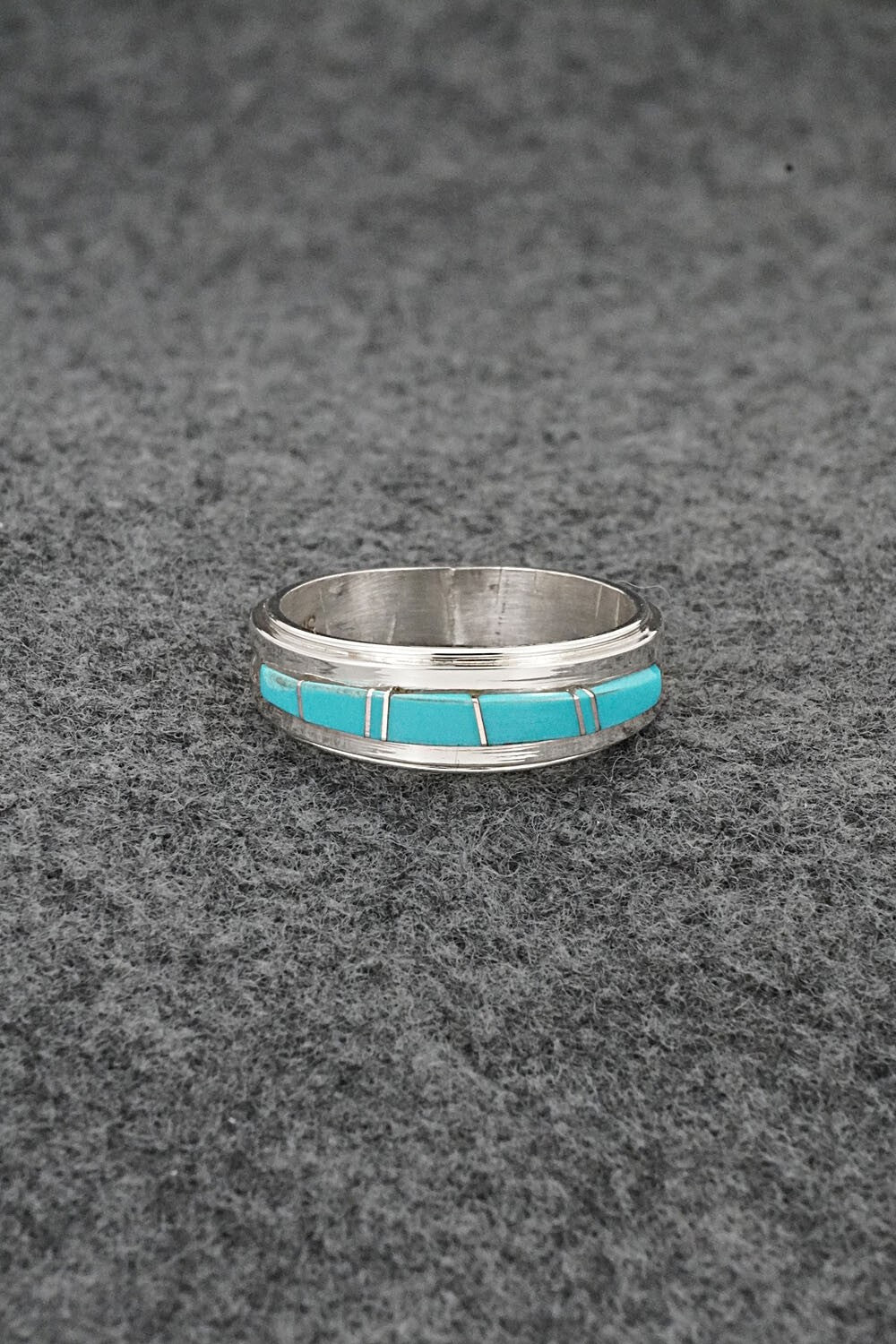 Turquoise & Sterling Silver Ring - Wilbert Muskett Jr. - Size 9