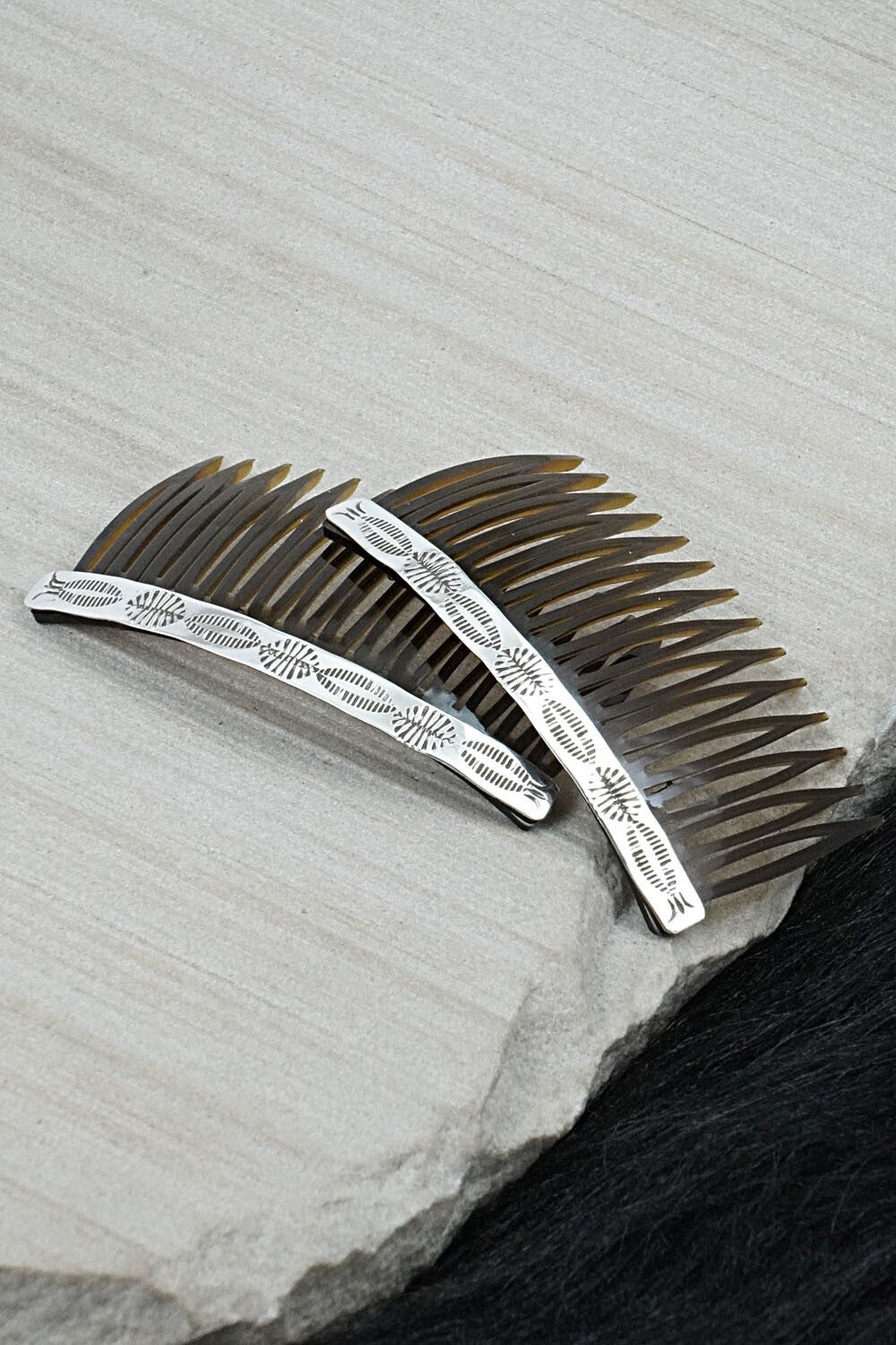 Sterling Silver Hair Combs - Bertha Begay