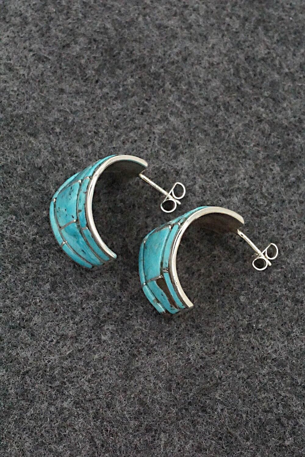 Turquoise & Sterling Silver Earrings - Andrew Enrico