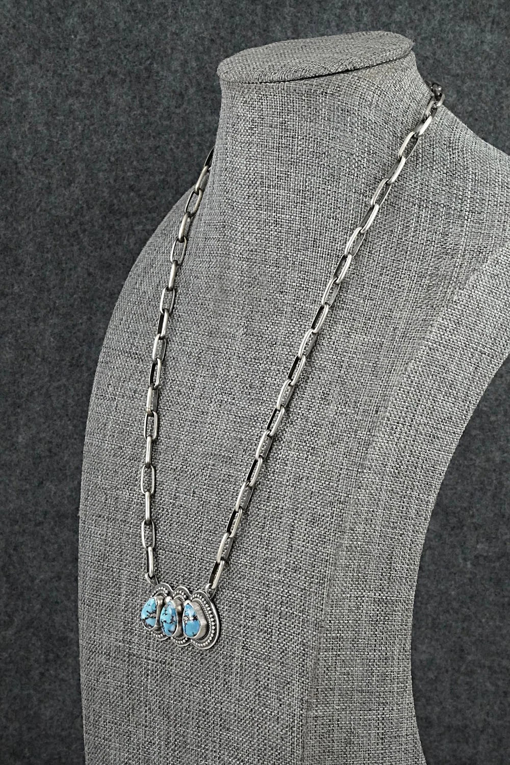Turquoise & Sterling Silver Necklace - Kathleen Livingston