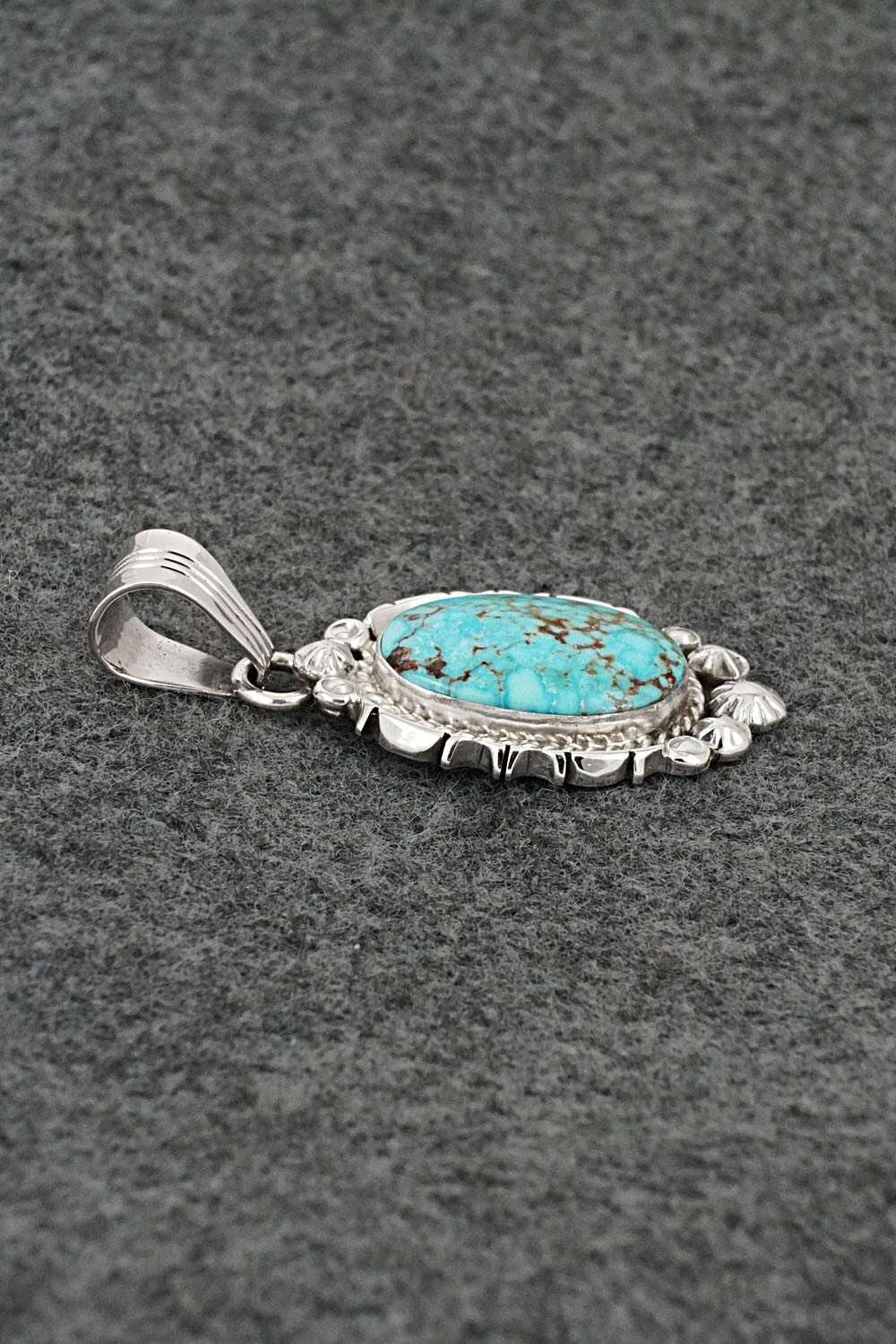 Turquoise & Sterling Silver Pendant - Daniel Benally