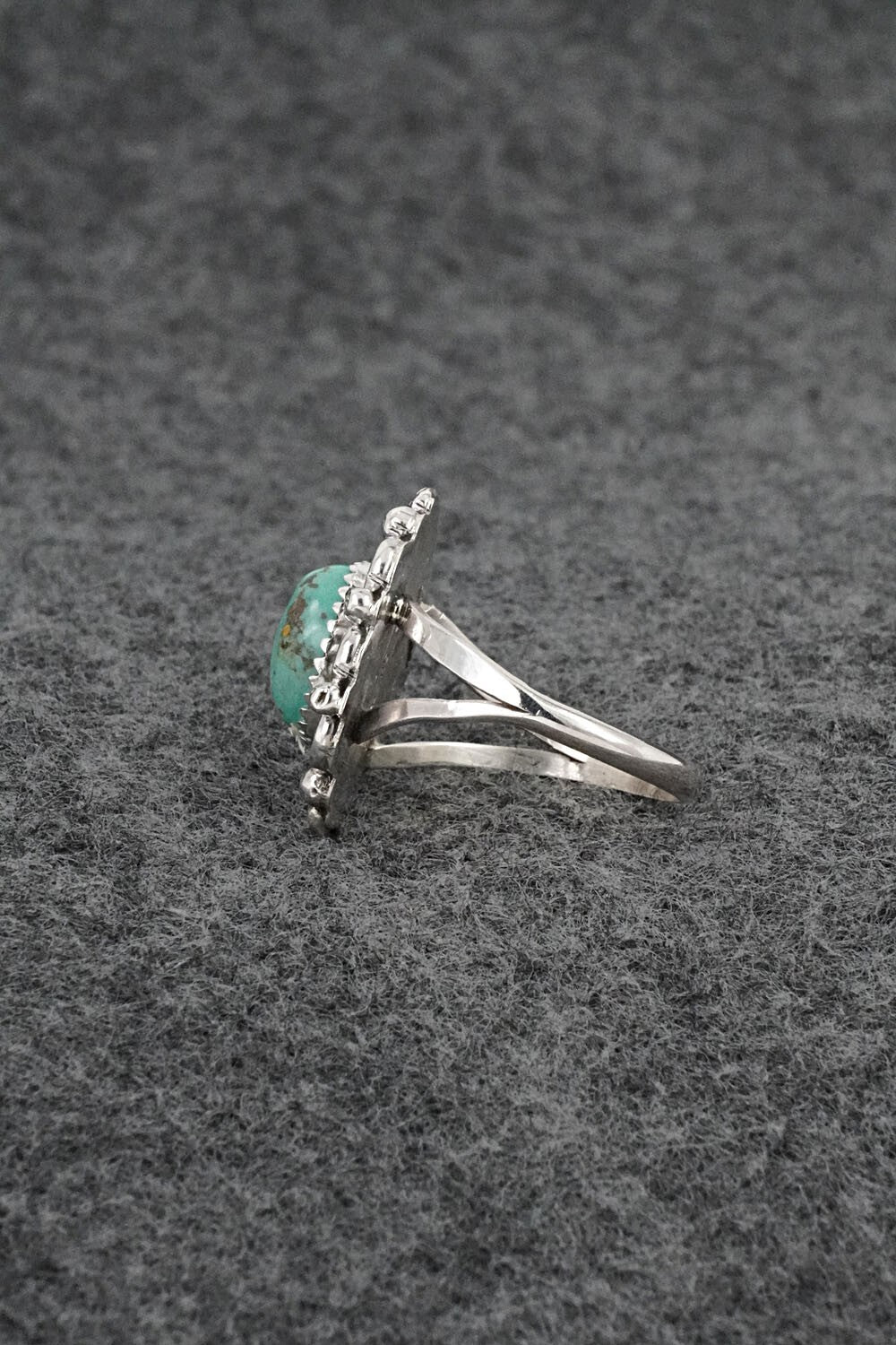 Turquoise & Sterling Silver Ring - Frieda Martinez - Size 7.25